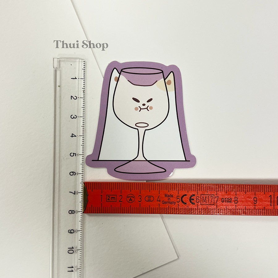 Wine Frankie Sticker