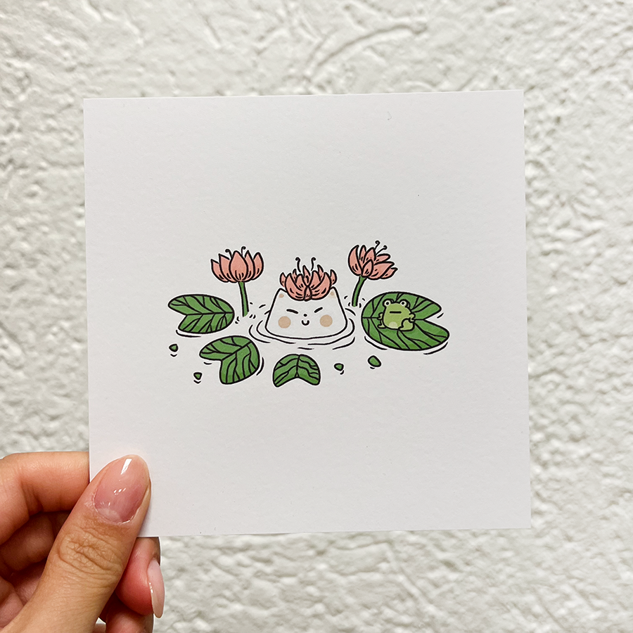 Water lily Frankie Art Print
