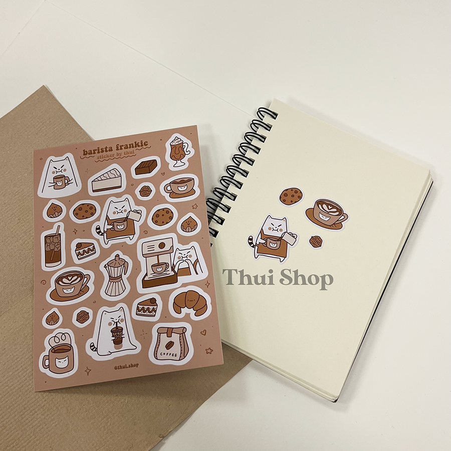 Barista Frankie Sticker Sheet