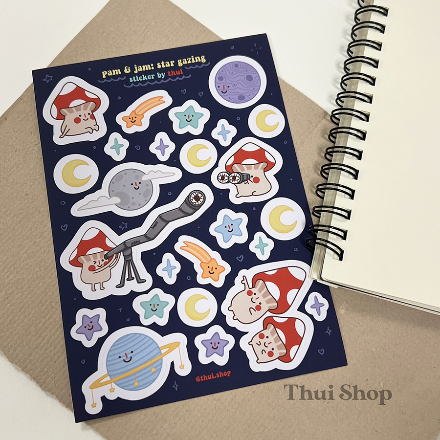 Pam & Jam Star Gazing Sticker Sheet