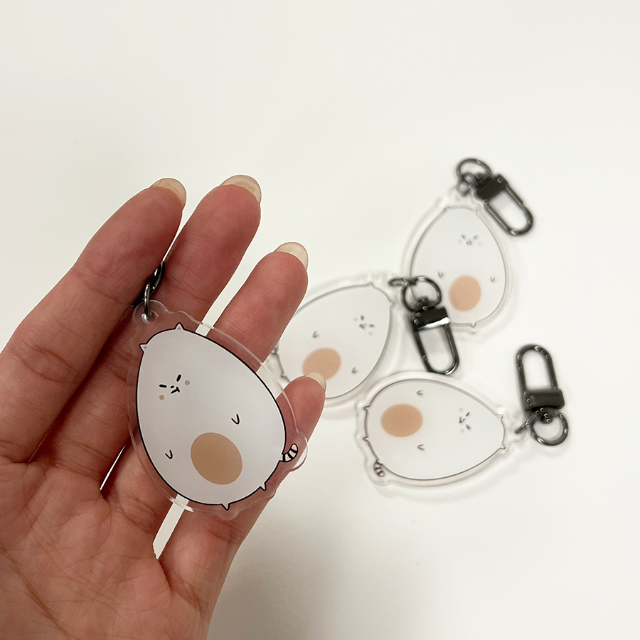 Eggcelent Frankie Acrylic Keychain