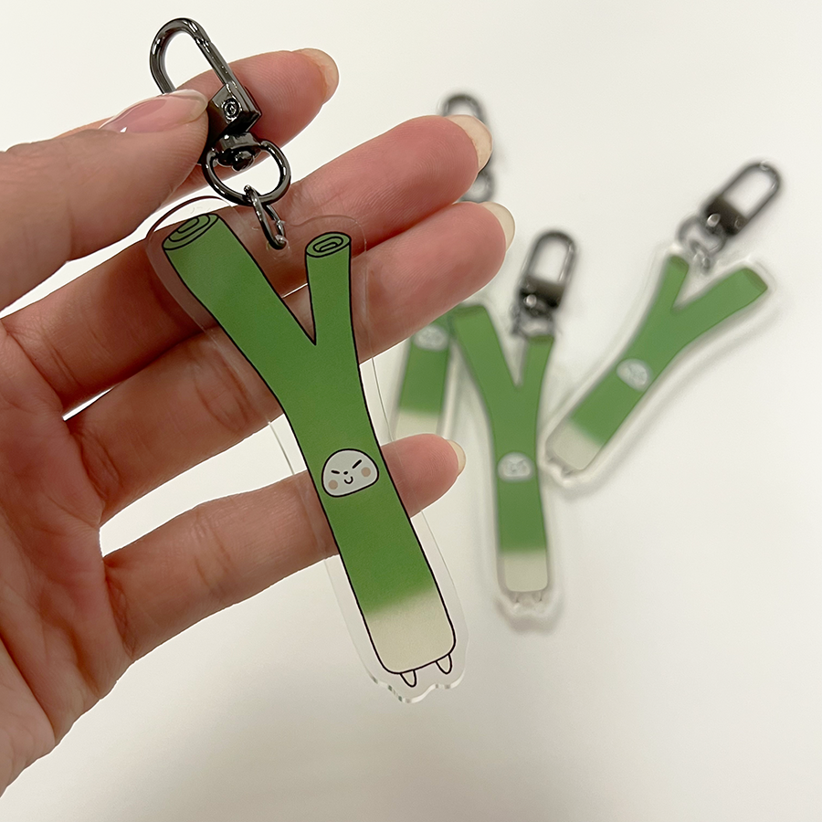 Leek Frankie Acrylic Keychain