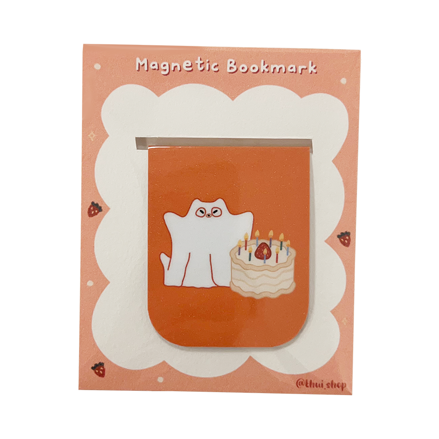 Frankie as birthday ghost Magnetic Bookmark