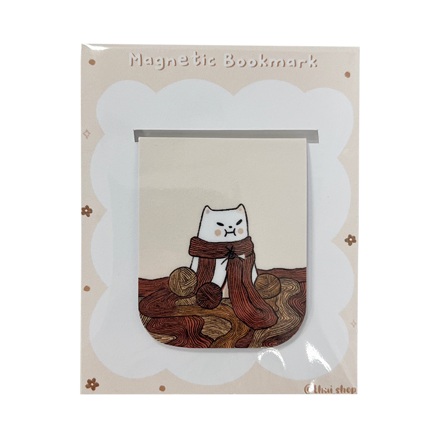 Knitting Frankie Magnetic Bookmark