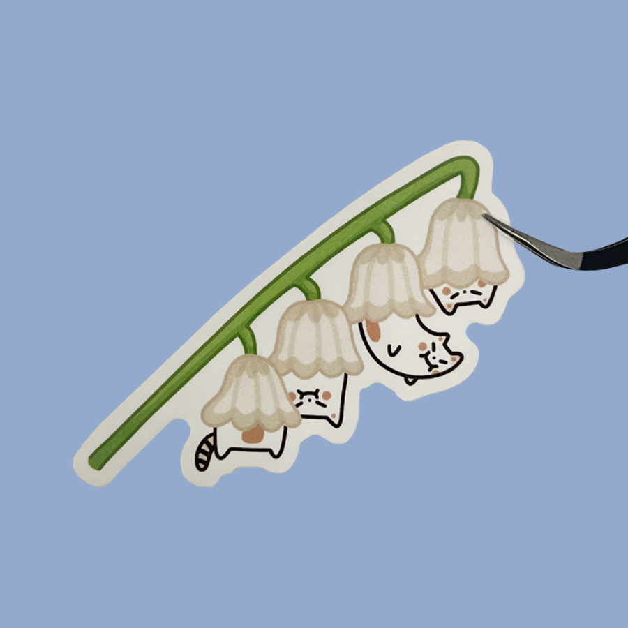 Lily of the valley Frankie Sticker