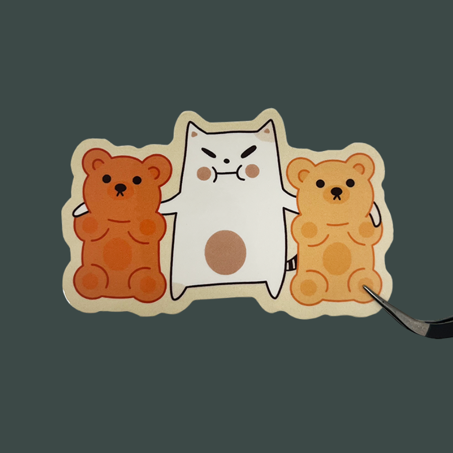 Frankie & Gummy bears Sticker