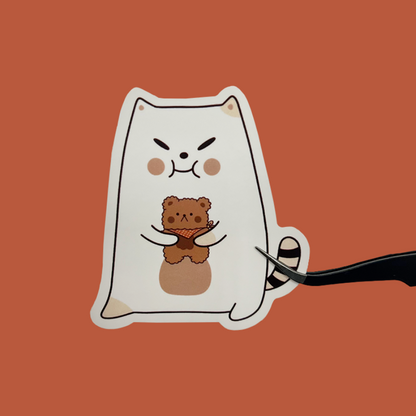 Frankie with Teddy Sticker