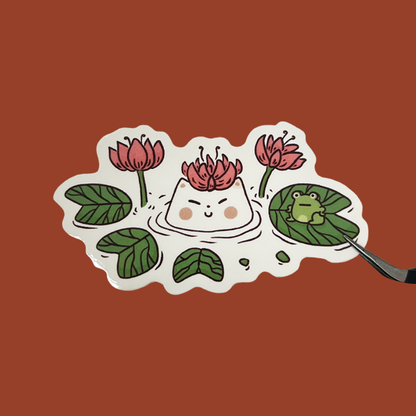Water lily Frankie Sticker