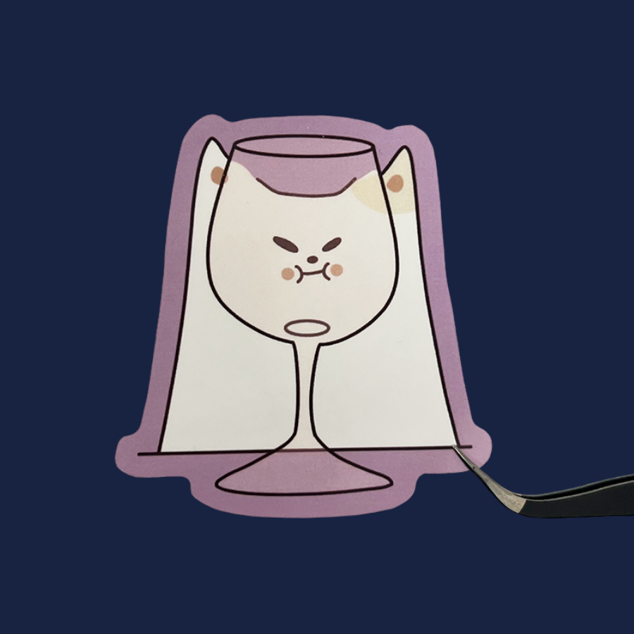 Wine Frankie Sticker