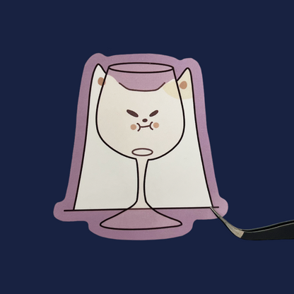 Wine Frankie Sticker