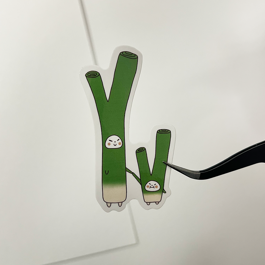 Leek Frankies Sticker