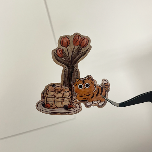 Pomelo with Pancakes Sticker