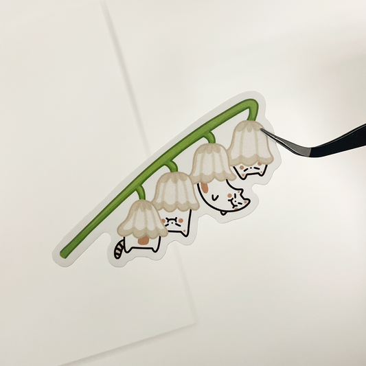 Lily of the valley Frankie Sticker