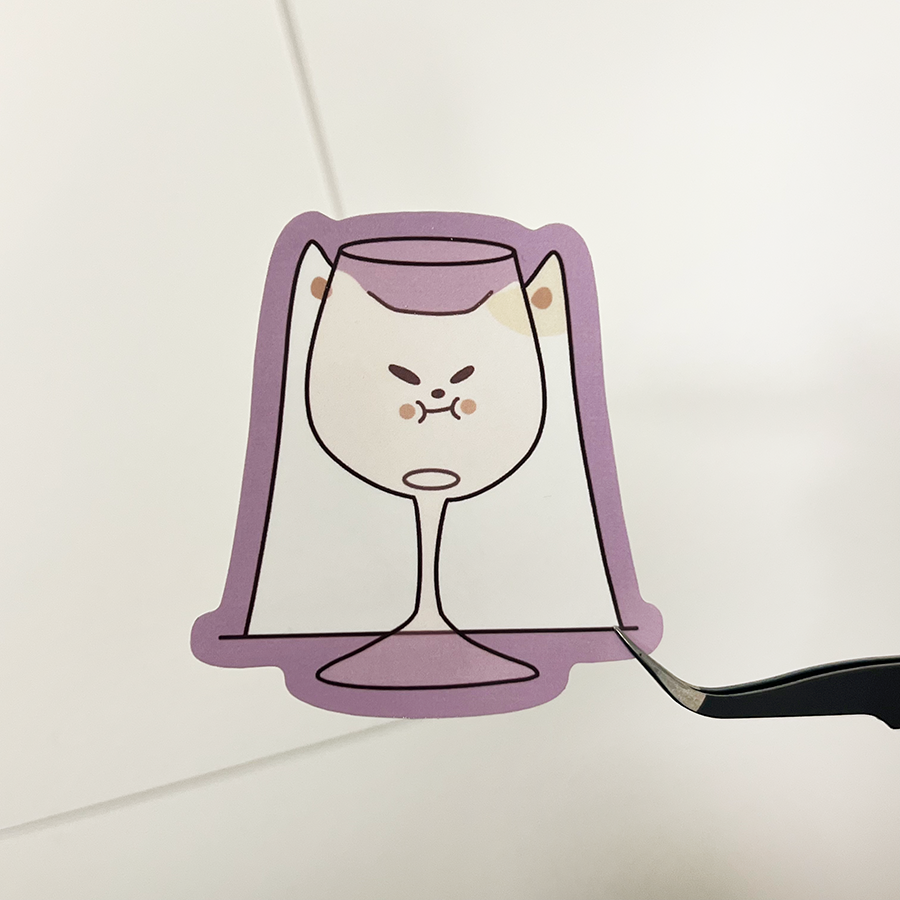 Wine Frankie Sticker