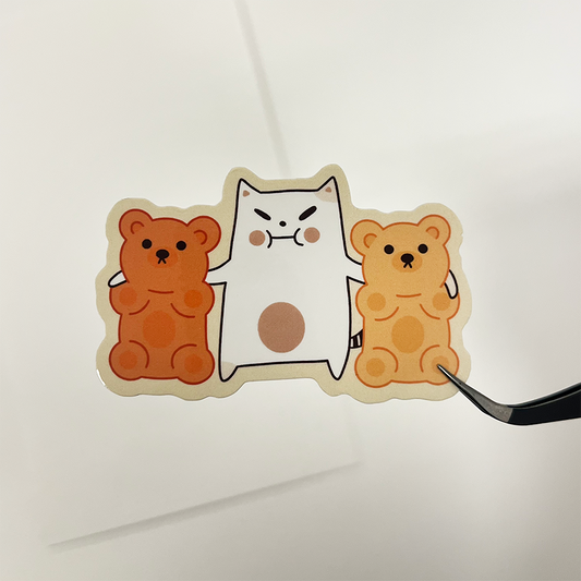 Frankie & Gummy bears Sticker