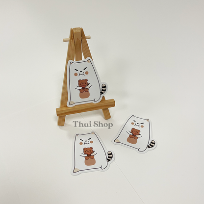 Frankie with Teddy Sticker