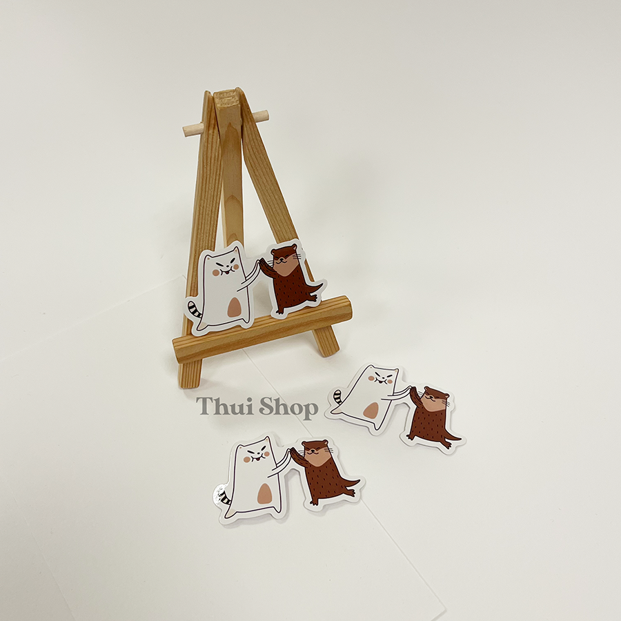 Frankie & Otter Sticker