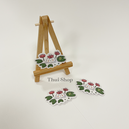 Water lily Frankie Sticker