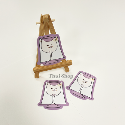 Wine Frankie Sticker