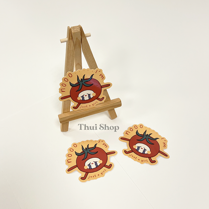 "Nooo.. I'm just a girl" Tom Sticker