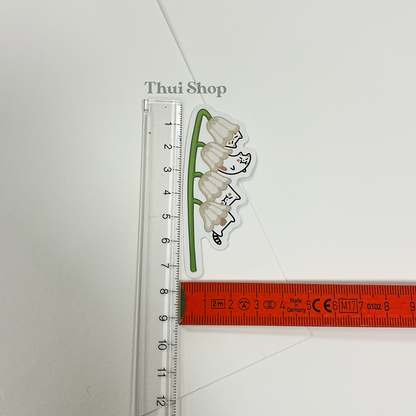 Lily of the valley Frankie Sticker