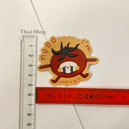 "Nooo.. I'm just a girl" Tom Sticker