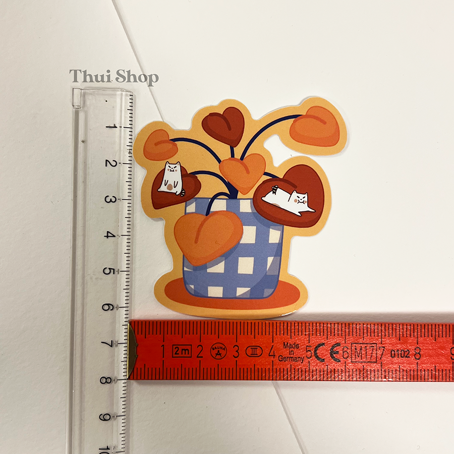 Frankies on plant Sticker