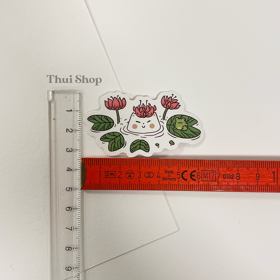 Water lily Frankie Sticker