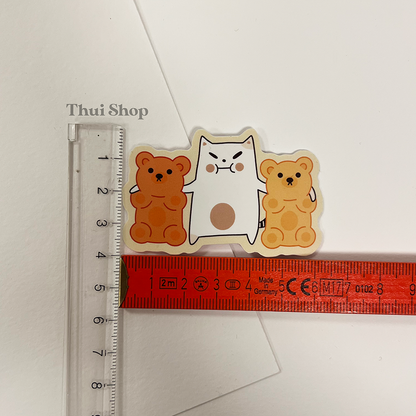 Frankie & Gummy bears Sticker