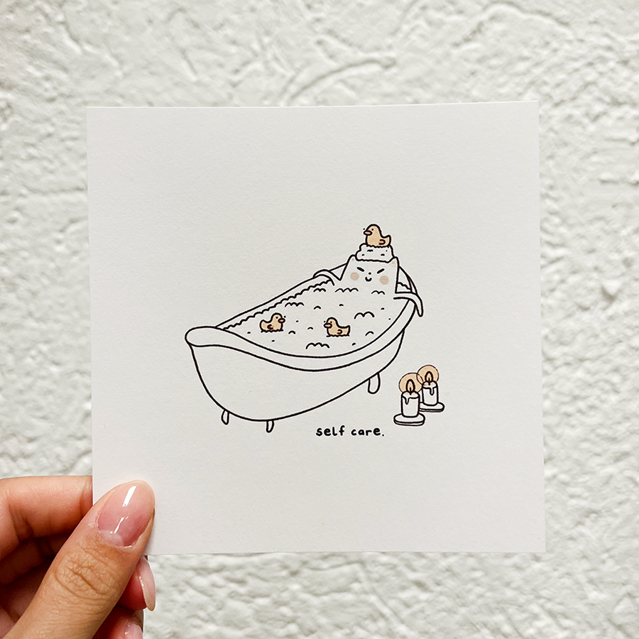 Self care Frankie Art Print