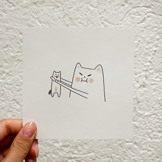 Frankie with baby Art Print