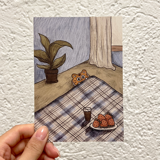 Pomelo the tiger Art Print