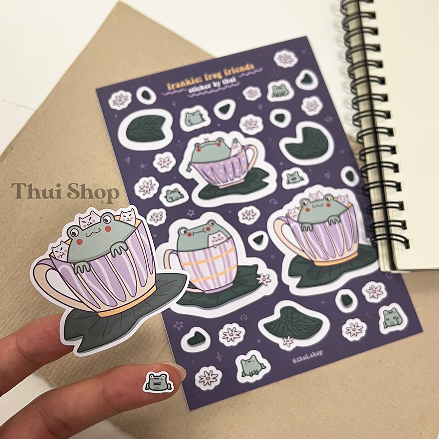 Frankie: Frog Friends Sticker Sheet