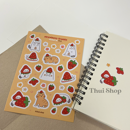 Strawberry Frankie Sticker Sheet