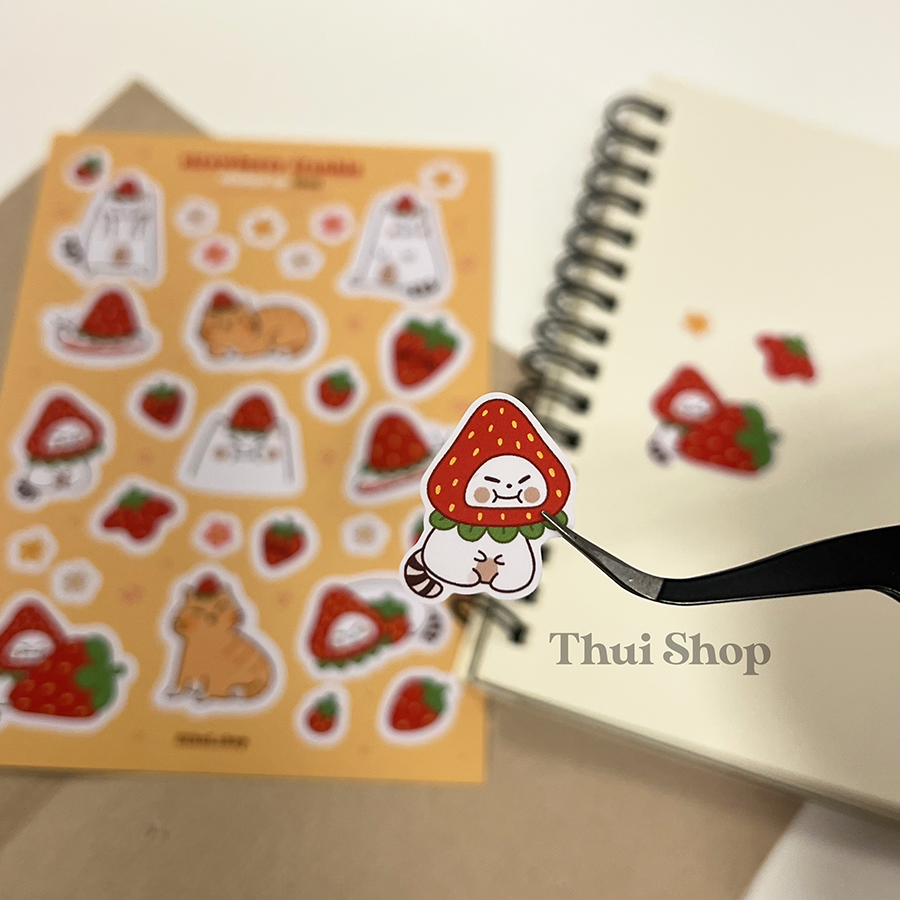 Strawberry Frankie Sticker Sheet