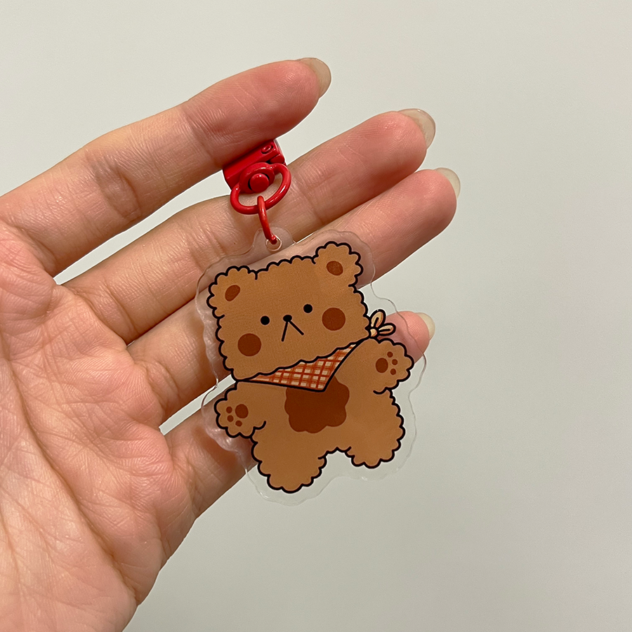 Teddy Acrylic Keychain