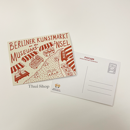 Berlin: Berliner Kunstmarkt an der Museumsinsel Post Card