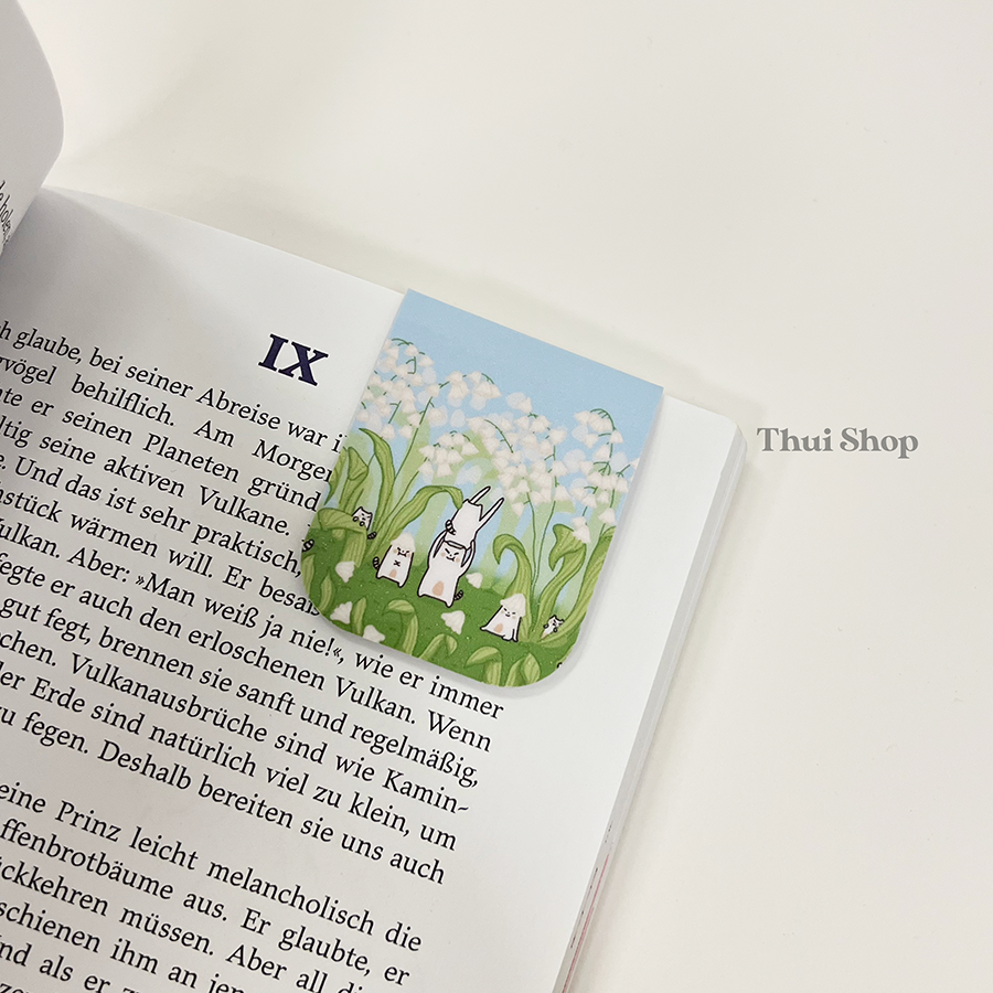 Lily of the valley Frankie Magnetic Bookmark