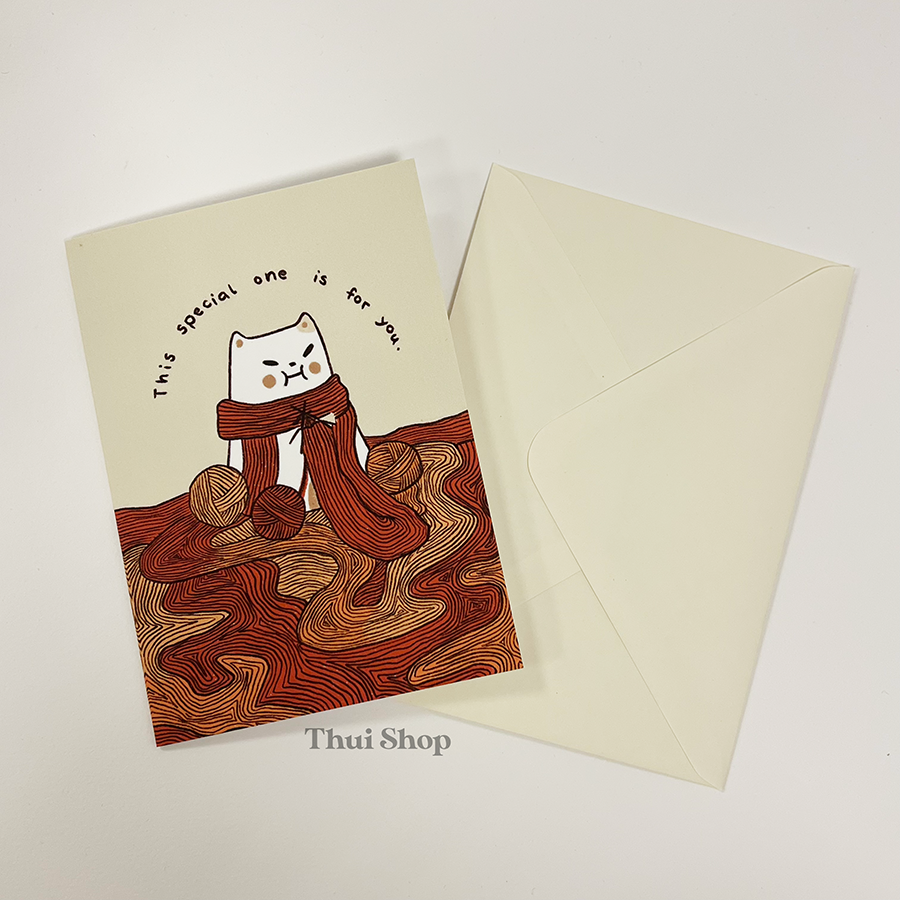 "This special one is for you" Knitting Frankie Greeting Card