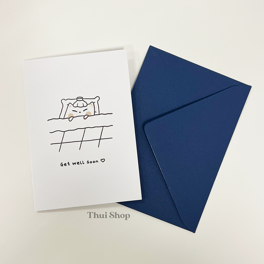 Get well soon Frankie Greeting Card