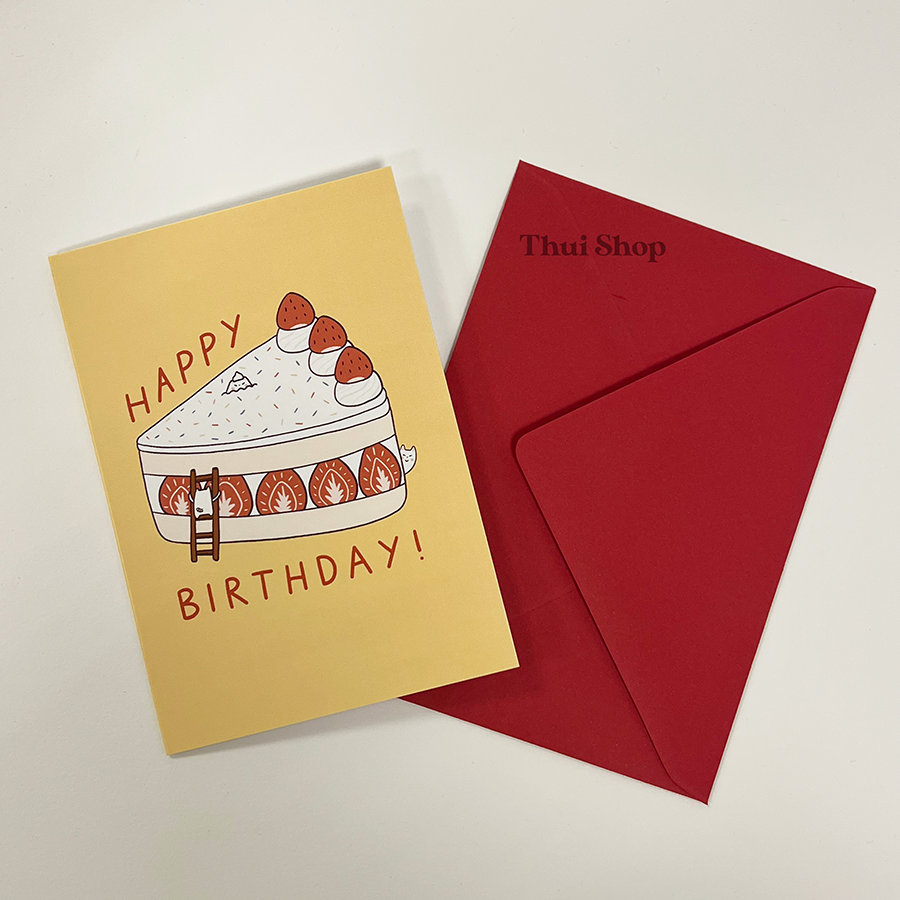 Frankie Birthday Cake Greeting Card