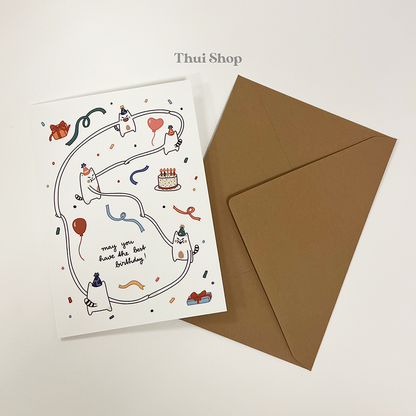 Frankie Birthday Party Greeting Card