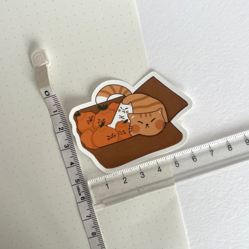 Frankie & Hallabong Cat Sticker