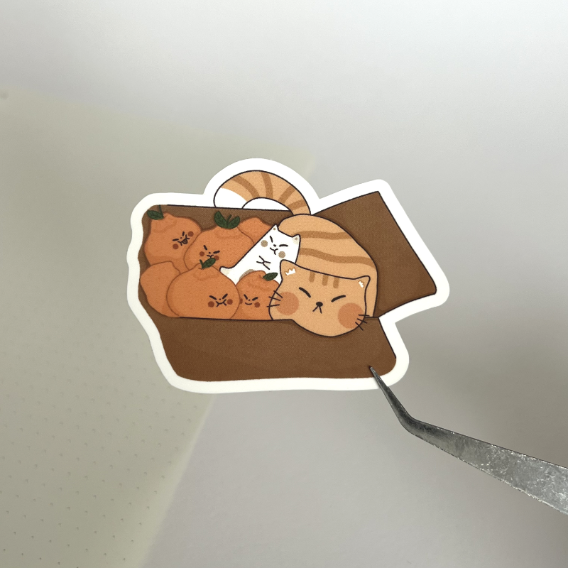 Frankie & Hallabong Cat Sticker