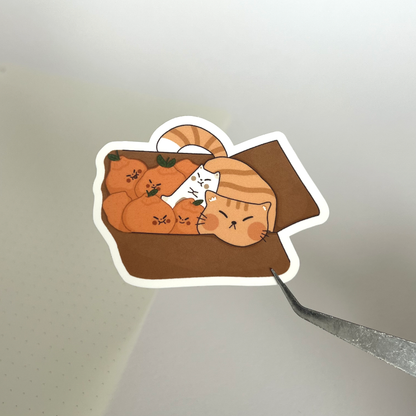 Frankie & Hallabong Cat Sticker