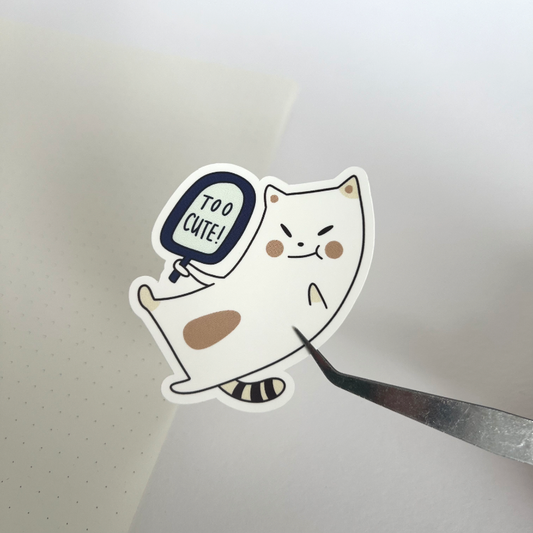 Frankie "Too Cute" Sticker