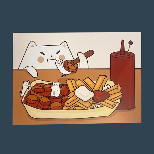 Berlin: Frankie with Currywurst Post Card