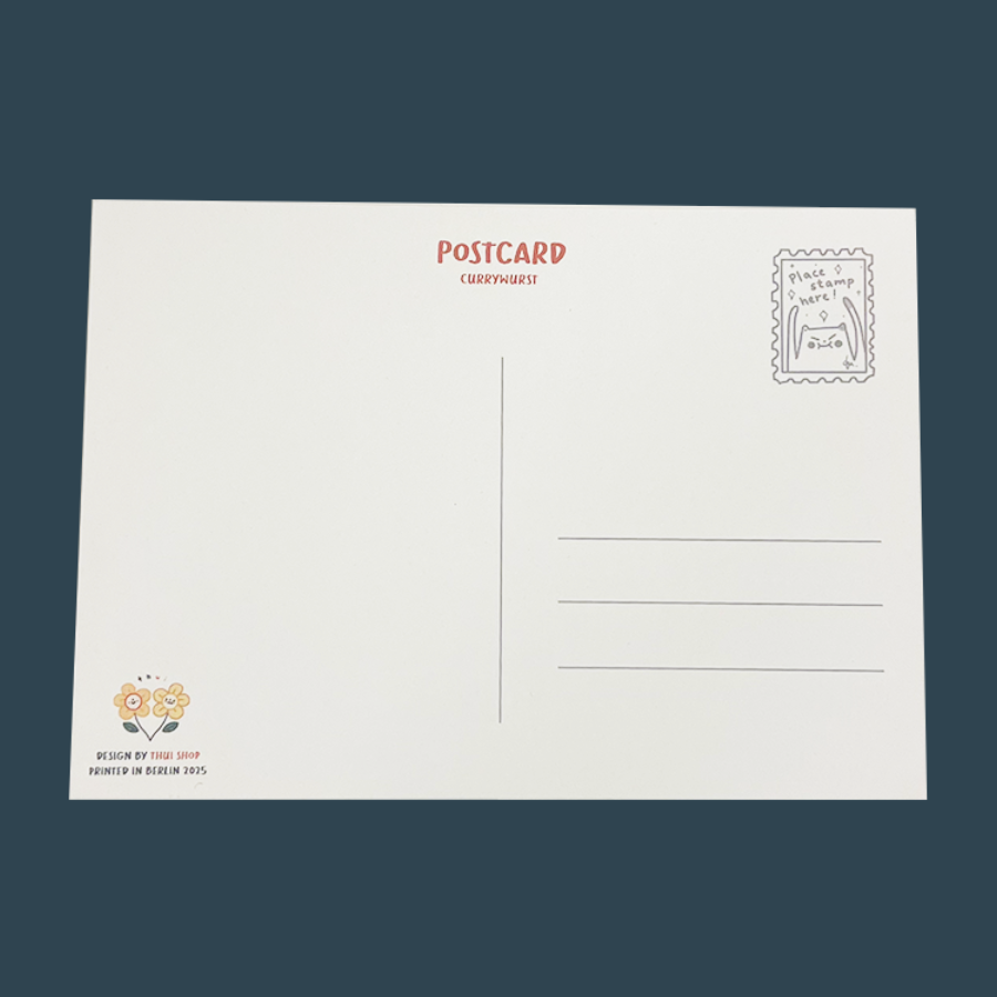 Berlin: Frankie with Currywurst Post Card