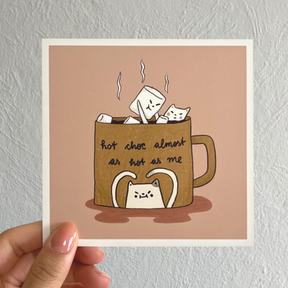 Hot Chocolate Frankie Art Print