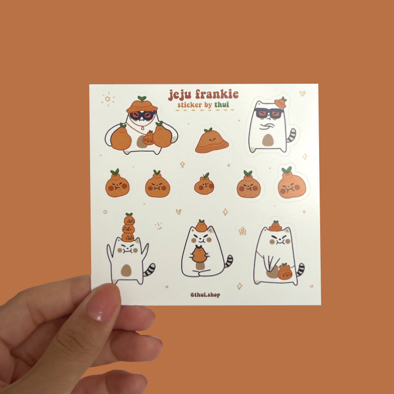 Frankie Jeju Hallabong Sticker Sheet